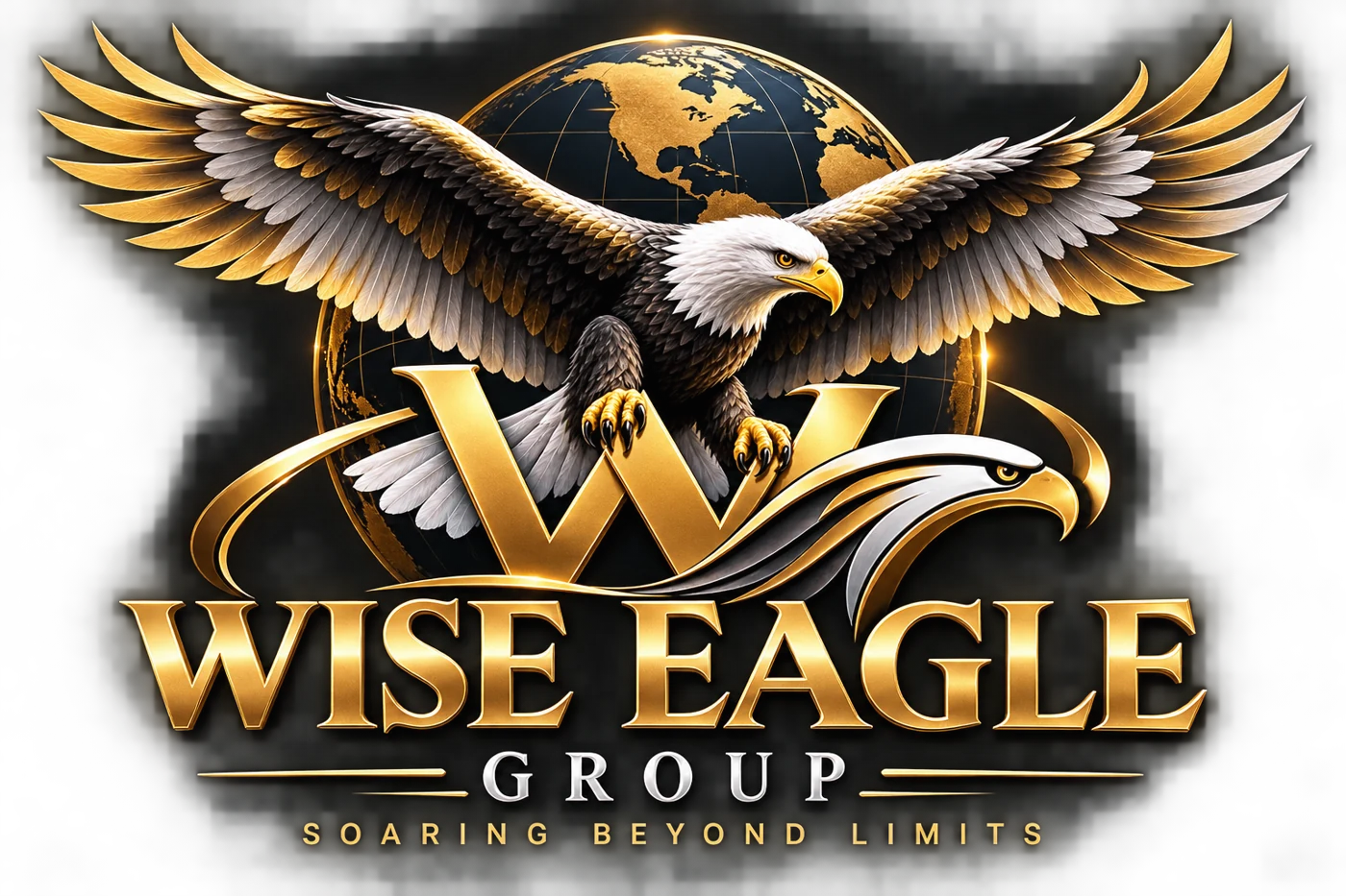 Wise Eagle Group eagle and globe emblem